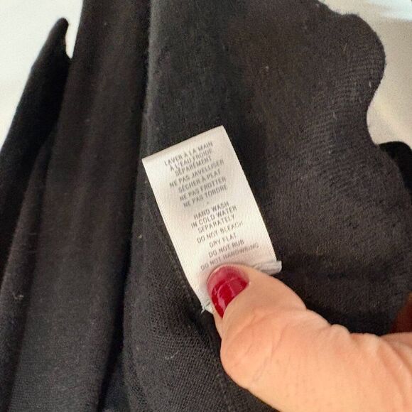 JOSEF Knit Ribbed Draped Open Front Cardigan Long Sleeve sz S - Picture 5 of 9